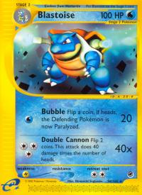 pokemon expedition base set blastoise 36 165