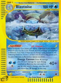 pokemon expedition base set blastoise 4 165