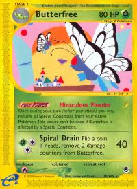 pokemon expedition base set butterfree 38 165