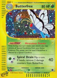 pokemon expedition base set butterfree 5 165