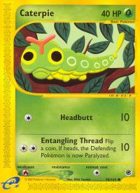 pokemon expedition base set caterpie 96 165