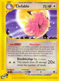 pokemon expedition base set clefable 41 165