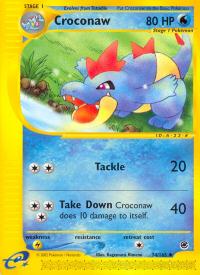 pokemon expedition base set croconaw 74 165