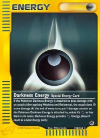pokemon expedition base set darkness energy 158 165