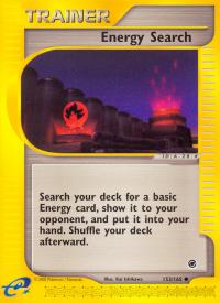 pokemon expedition base set energy search 153 165