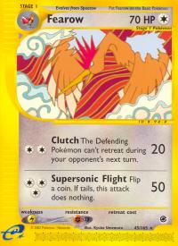 pokemon expedition base set fearow 45 165 rh