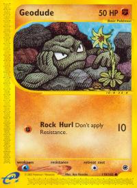 pokemon expedition base set geodude 110 165 rh