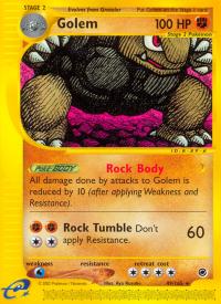 pokemon expedition base set golem 49 165