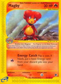 pokemon expedition base set magby 52 165