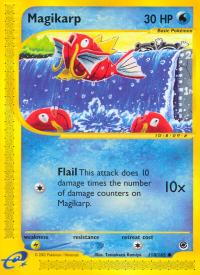 pokemon expedition base set magikarp 118 165 rh