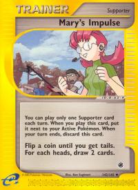 pokemon expedition base set mary s impulse 142 165