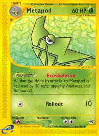 pokemon expedition base set metapod 87 165 rh