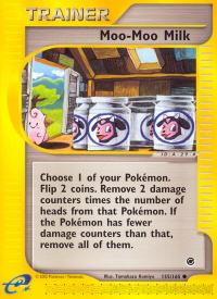 pokemon expedition base set moo moo milk 155 165