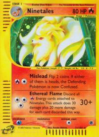 pokemon expedition base set ninetales 21 165