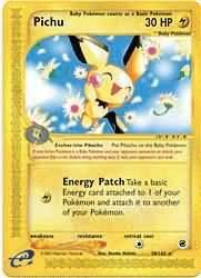 pokemon expedition base set pichu 58 165