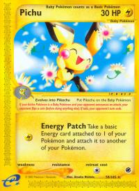 pokemon expedition base set pichu 58 165 rh