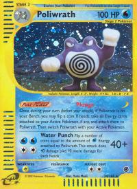 pokemon expedition base set poliwrath 24 165