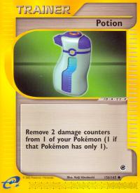 pokemon expedition base set potion 156 165