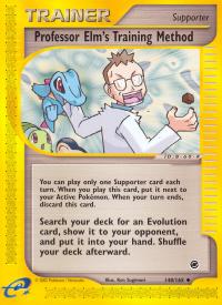 pokemon expedition base set professor elm s training method 148 165