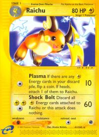 pokemon expedition base set raichu 61 165