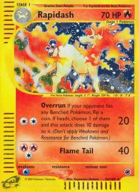 pokemon expedition base set rapidash 26 165