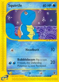 pokemon expedition base set squirtle 132 165