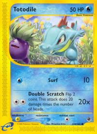 pokemon expedition base set totodile 134 165 rh