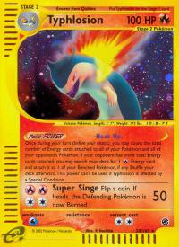 pokemon expedition base set typhlosion 28 165