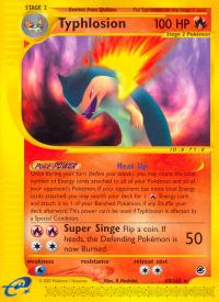 pokemon expedition base set typhlosion 65 165