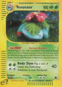 pokemon expedition base set venusaur 30 165