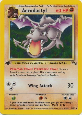 Aerodactyl  1-62  1st edition