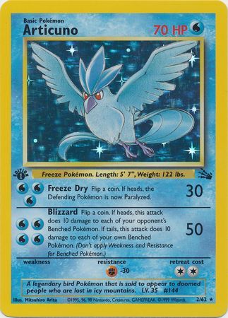 Articuno 2-62 1st edition