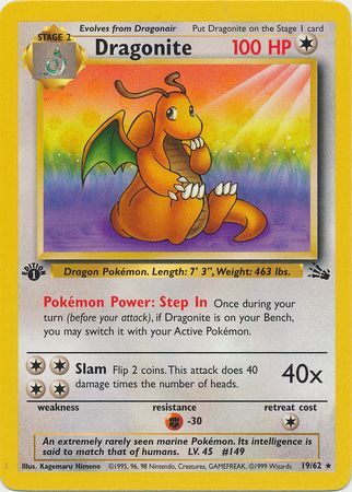 Dragonite 19-62 1st edition
