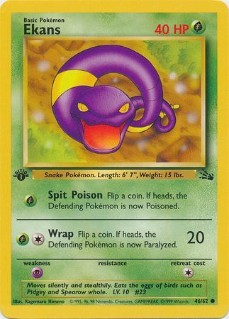Ekans 46-62 1st edition