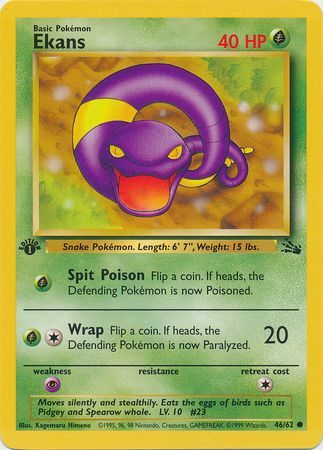 Ekans 46-62  1st edition