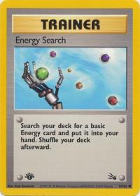 pokemon fossil 1st edition energy search 59 62 1st edition