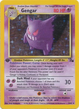 Gengar 5-62 1st edition