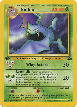 Golbat 34-62 1st edition