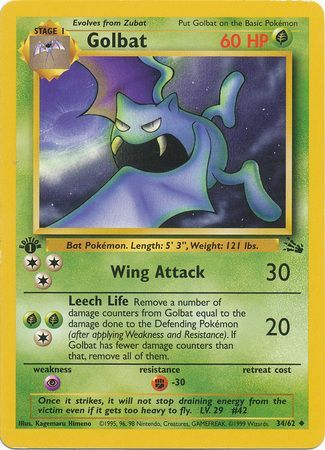 Golbat 34-62  1st edition