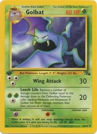 pokemon fossil 1st edition golbat 34 62 1st edition