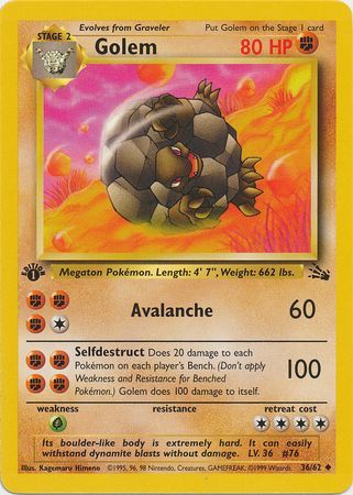 Golem 36-62 1st edition