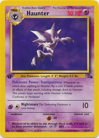 Haunter 21-62 1st edition
