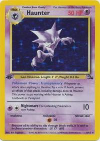 pokemon fossil 1st edition haunter 6 62 1st edition