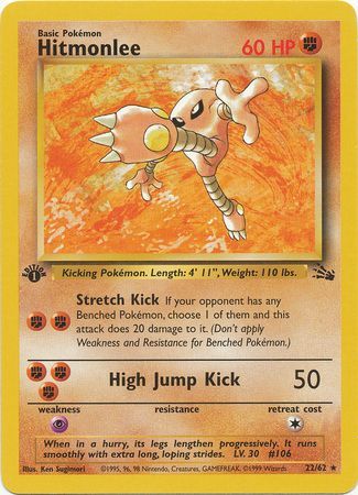 Hitmonlee  22-62  1st edition