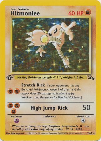 Hitmonlee 7-62 1st edition