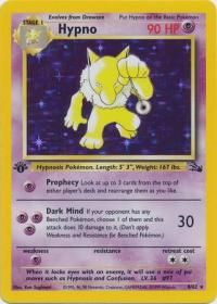 pokemon fossil 1st edition hypno 8 62 1st edition