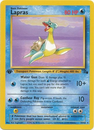 Lapras  25-62  1st edition