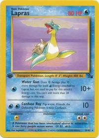 pokemon fossil 1st edition lapras 25 62 1st edition