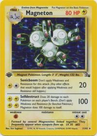 pokemon fossil 1st edition magneton 11 62 1st edition