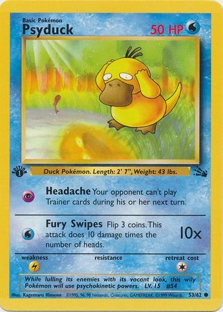 Psyduck 53-62  1st edition